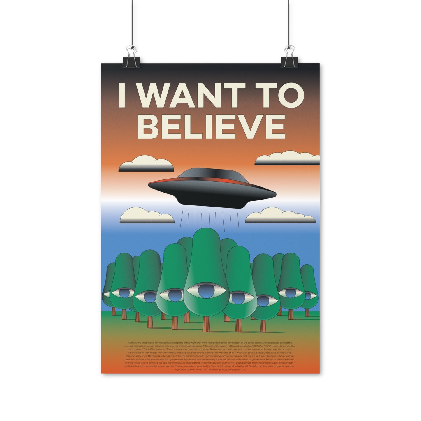 I want to believe