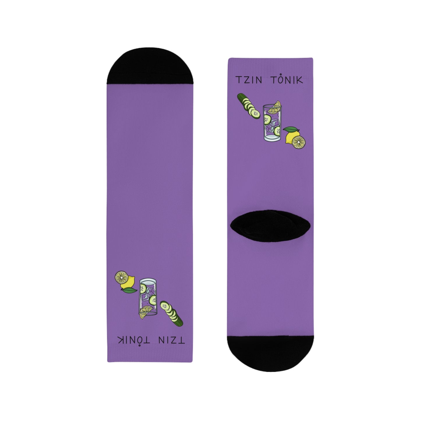 Gin Tonic Socks in Purple