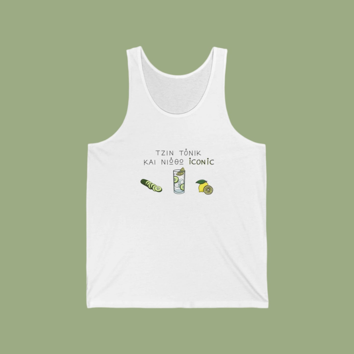 Gin Tonic Unisex Jersey Tank